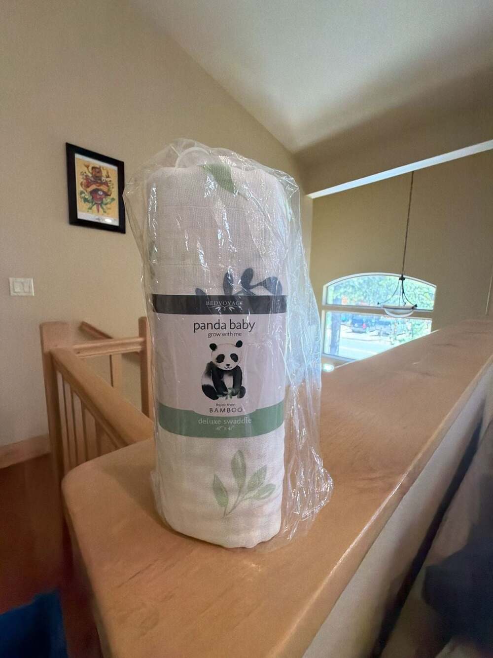 BedVoyage Panda Baby Deluxe Bamboo Swaddle 47x47